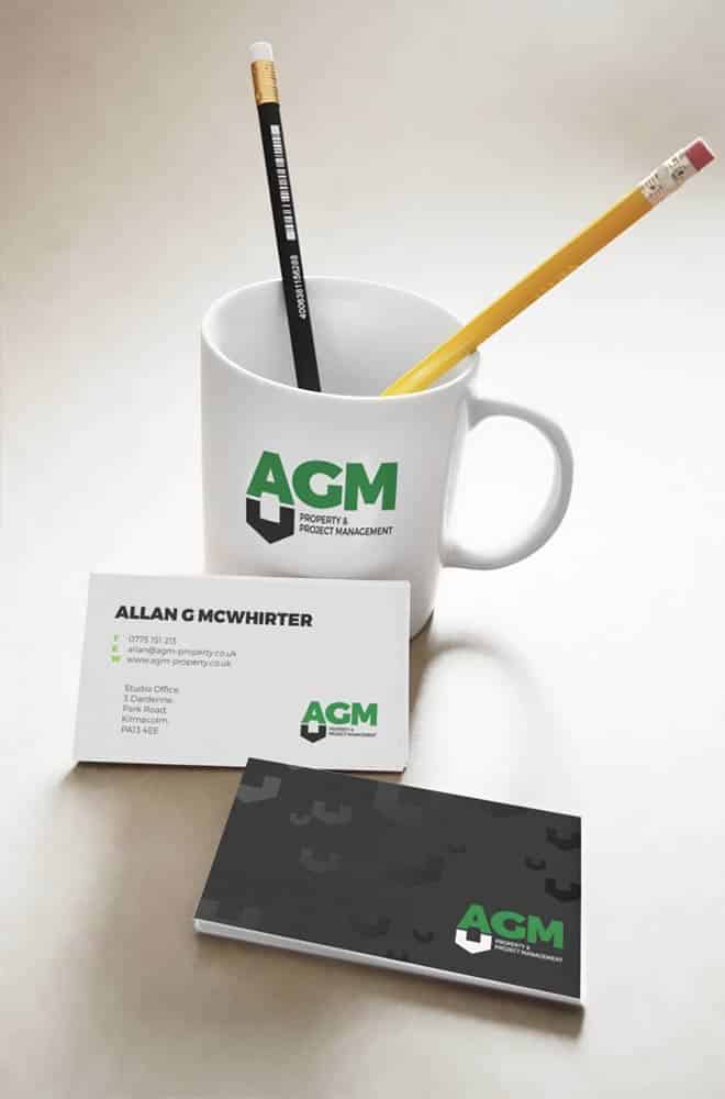 brand identity for AGM Construction